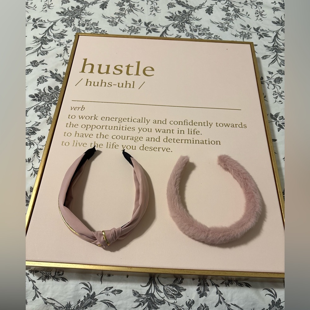 Pink Knotted and Furry Headband Set - Picture 3 of 6